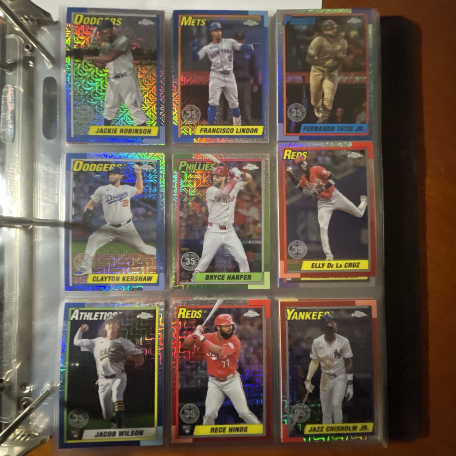2025 Topps Series 1 SILVER PACK Chrome Mojo Complete Set 1-100