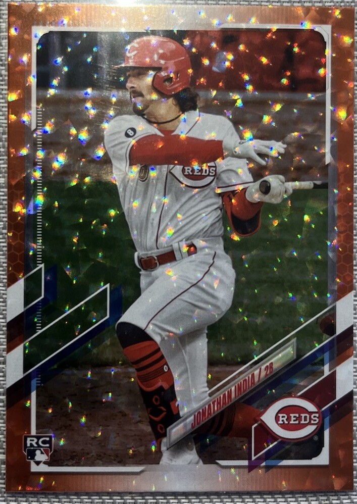 Jonathan India 2021 Topps Update Series – Orange Foil #US286 /299 (RC) Rookie