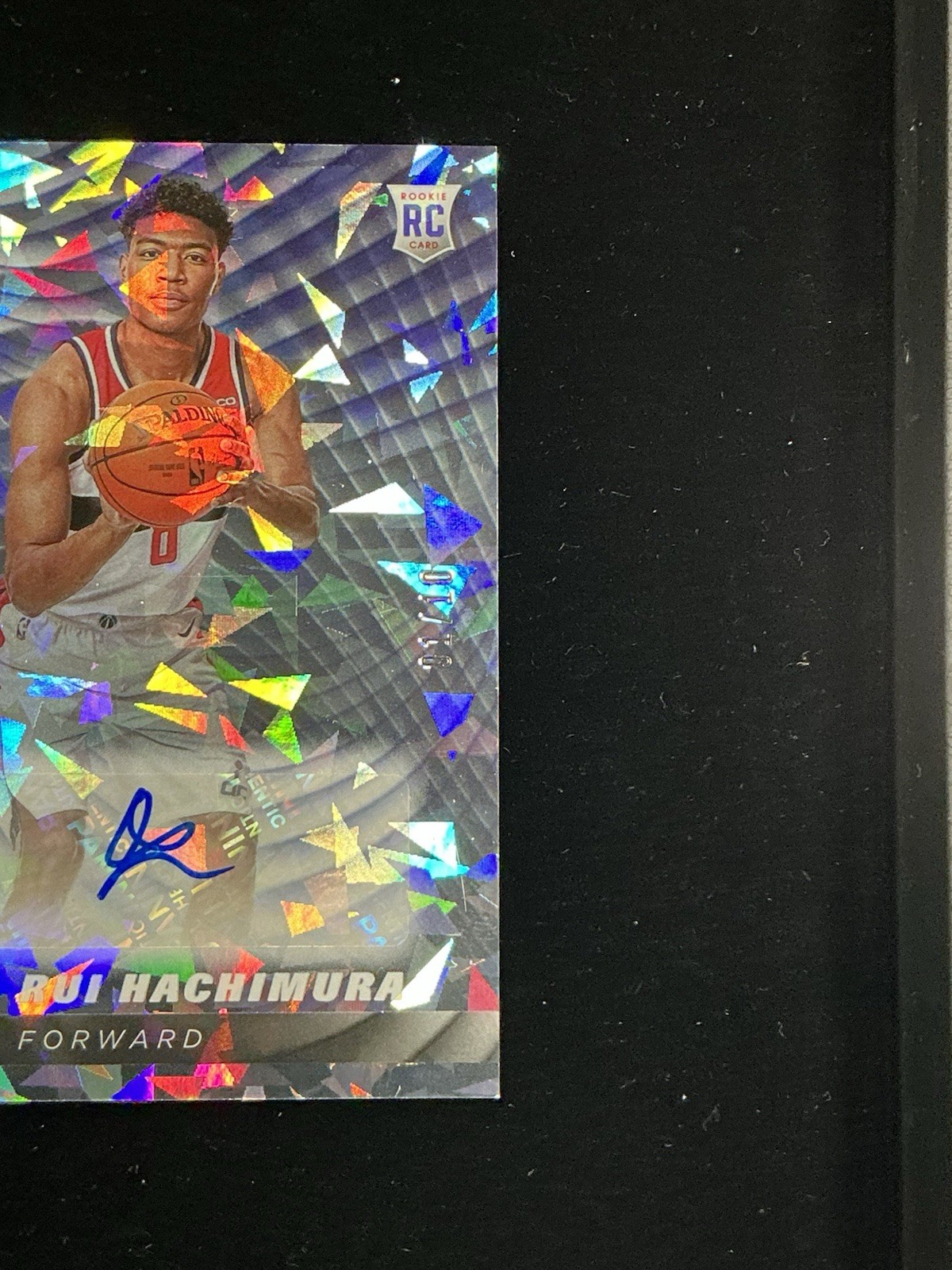 2019 Panini Cyber Monday Rui Hachimura Rookie Cracked Ice Auto 1/10 Wizards