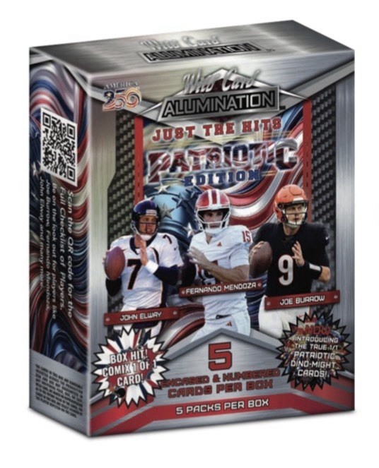 2026 Wild Card Just the Hits Patriotic Edition Football Hobby Box