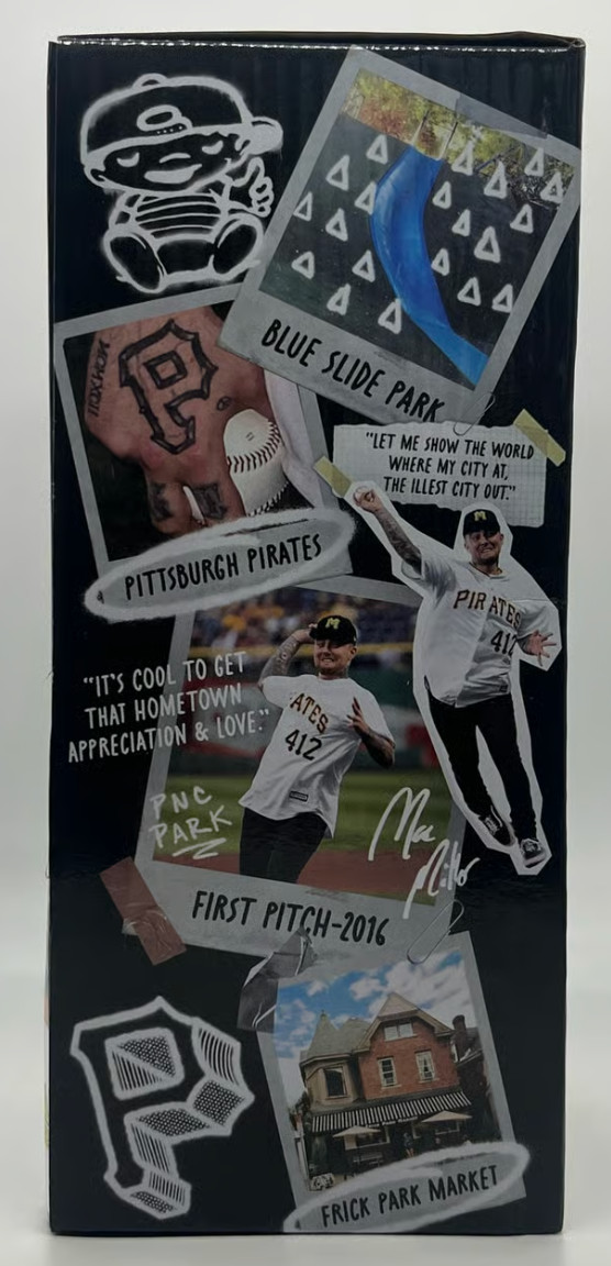 Mac Miller Bobblehead Pittsburgh Pirates Stadium Collectable, New UNOPENED BOX