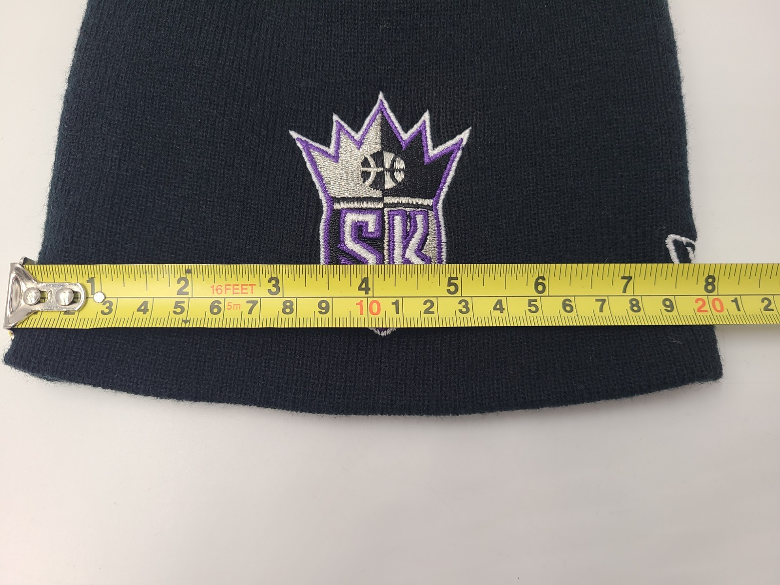 Vintage Sacramento Kings New Era Beanie Winter Knit Hat Stocking Cap NBA Black