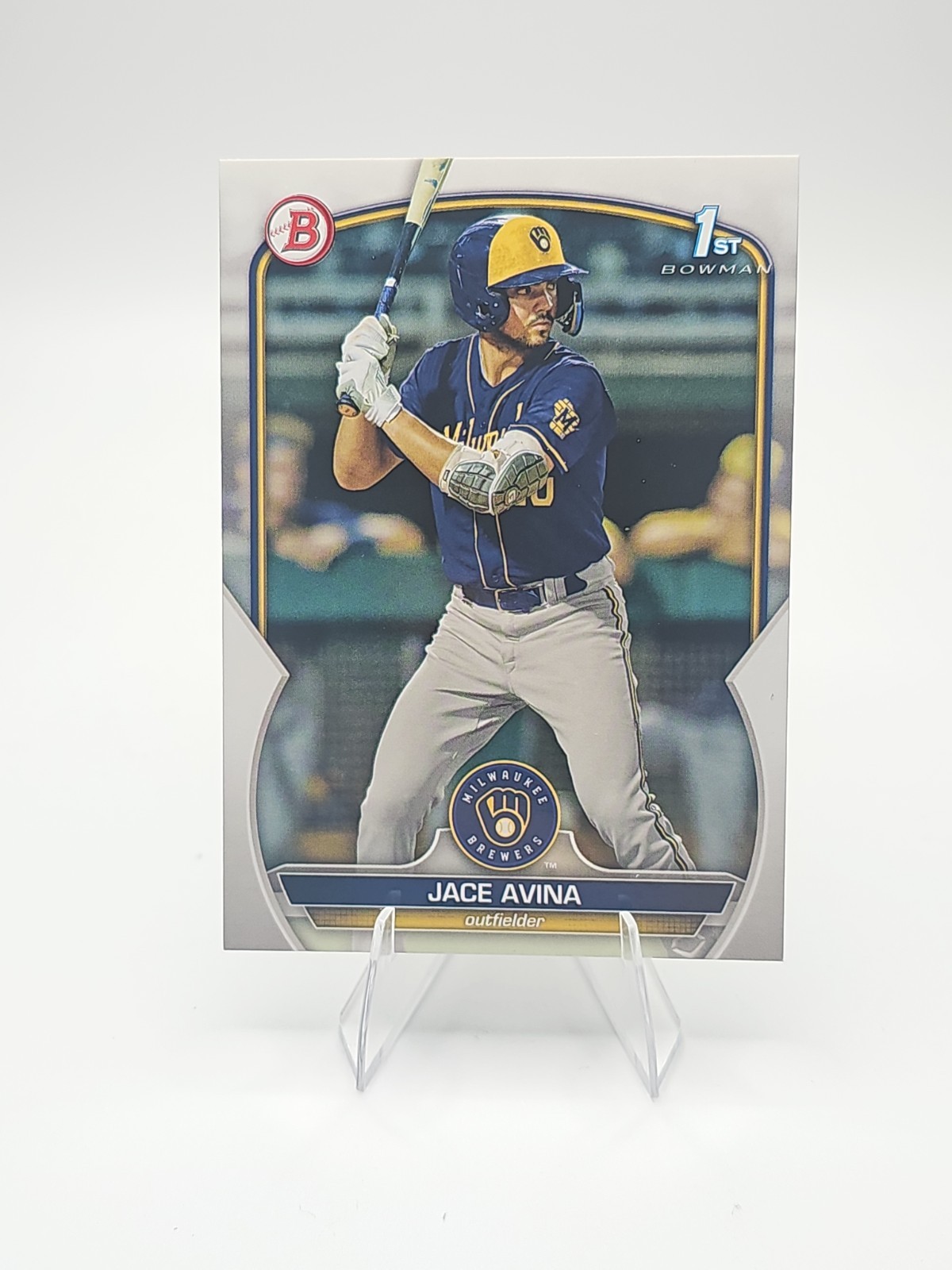 Jace Avina 1st Rookie Card RC 2023 Bowman Prospects BP-150 Milwaukee Brewers