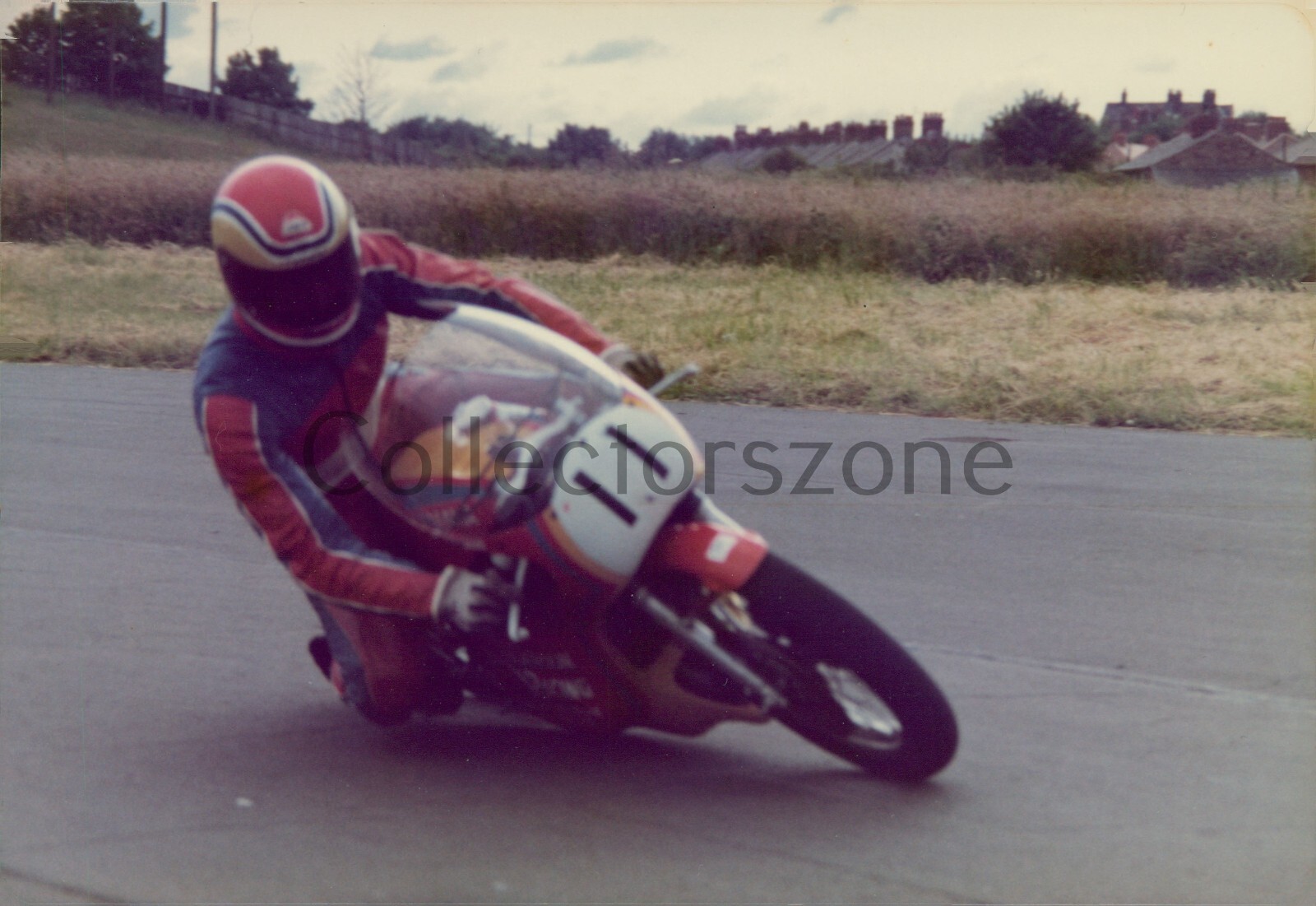 1980’s Racing Motorcycle Circuit Racing Bike & Rider Photograph 5×3.5 inches p24