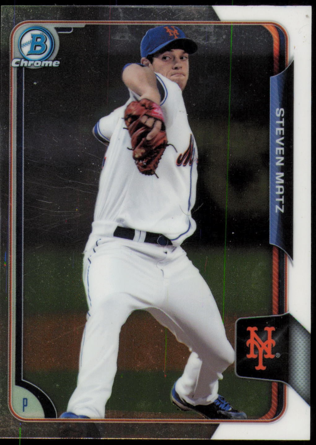 2015 Bowman #BCP124 Steven Matz Chrome Prospects