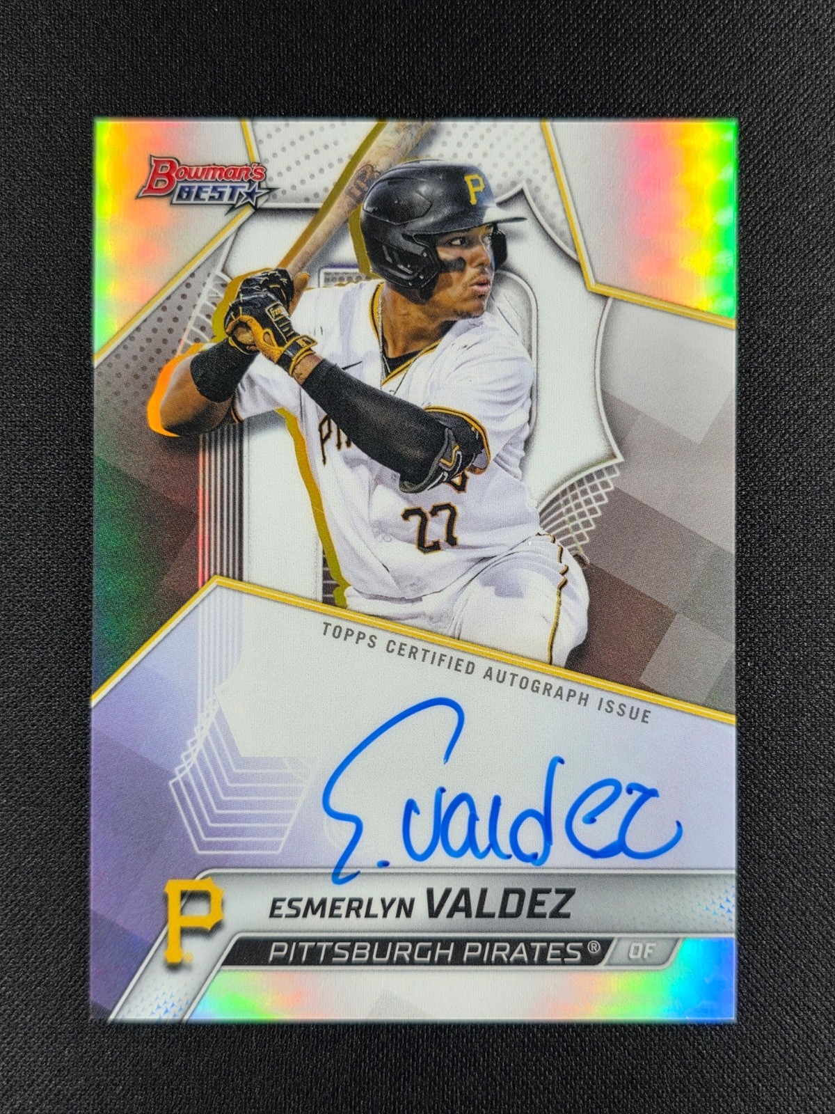 2025 Bowman’s Best Esmerlyn Valdez Refractor Auto #B25-EV Pirates Rookie RC ?