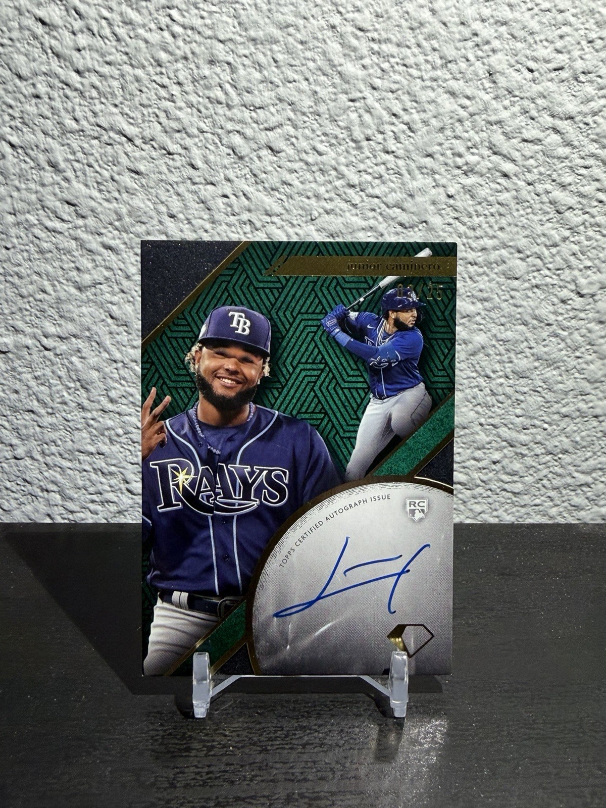 2024 Topps Diamond Icons – Diamond Drip Autographs Junior Caminero /25 (AU, RC)