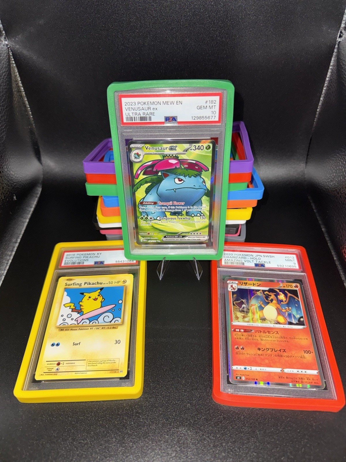 PSA Graded Card Slab Silicone Bumper Guard Protector Skin | 10 Colors | Pokemon