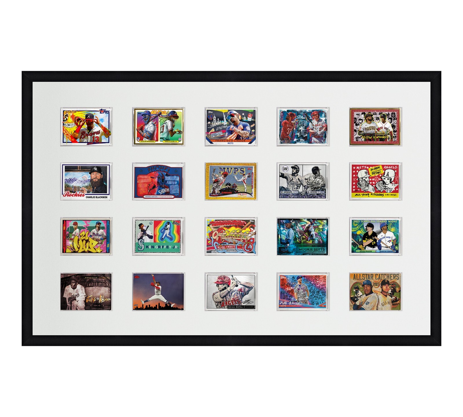 Card Frame For Magnetic Holders Holds (20) Ultra Pro 1 One Touch/BCW +UV Option
