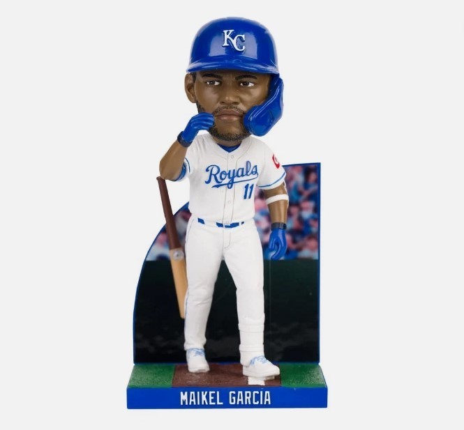 Kansas City ROYALS MAIKEL GARCIA BAT FLIP Bobblehead 07/21/26