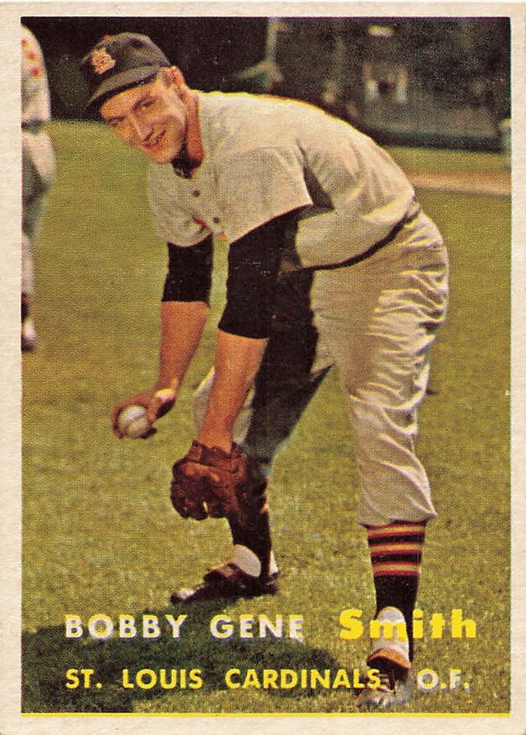BOBBY GENE SMITH 1957 TOPPS BASEBALL #384
