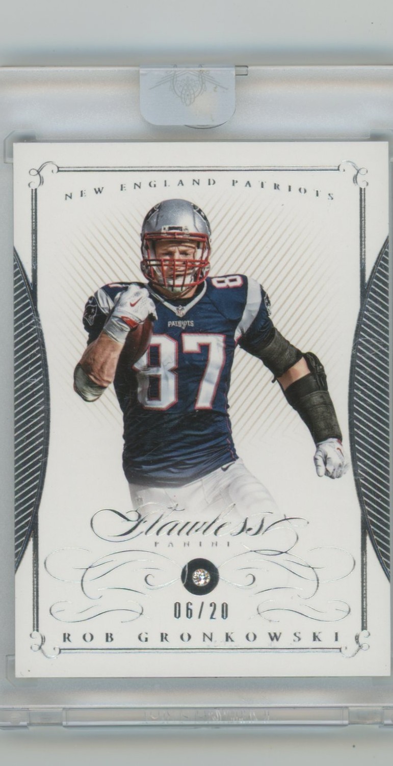 2015 Panini Flawless Rob Gronkowski #28 Encased Sealed Gem Diamond /20
