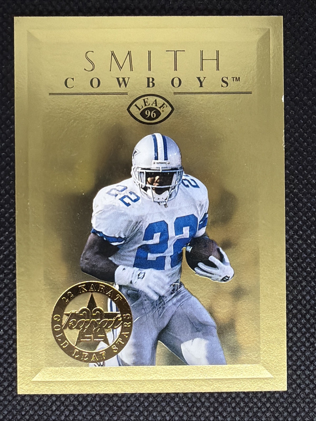 EMMITT SMITH 1996 Leaf Gold Leaf Stars #3 1008/2500 Cowboys 0621A