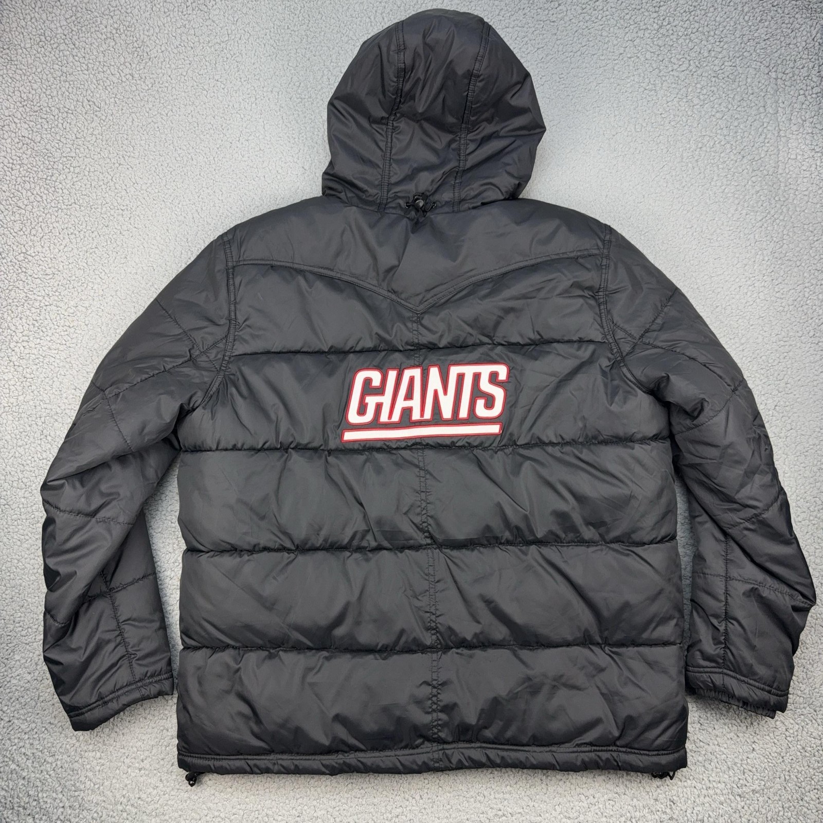 New York Giants Jacket Mens XL Black NFL Football NFL Pro Line Hooded Puffer