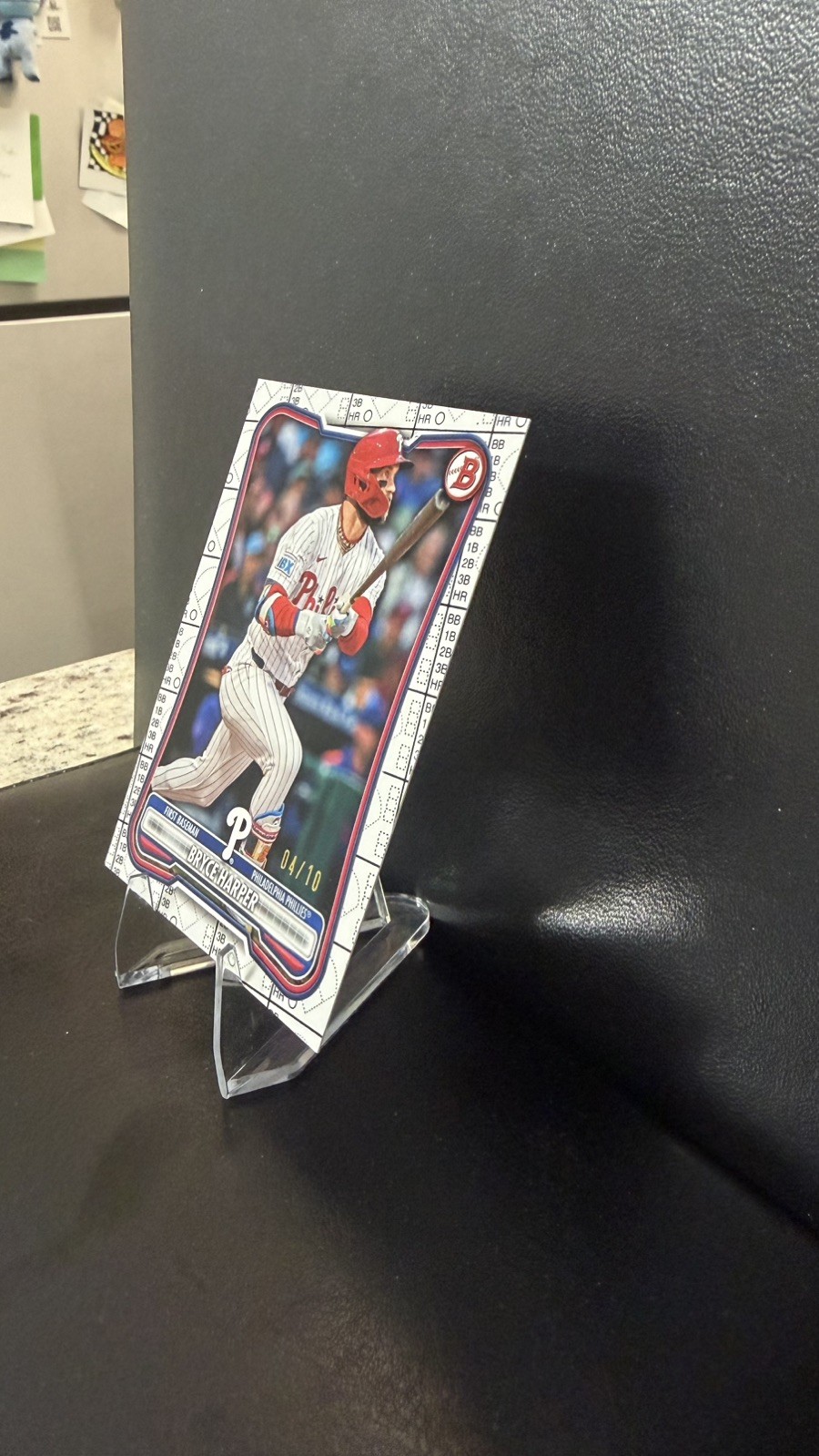 2026 Bowman Bryce Harper Scorecard /10 White Paper