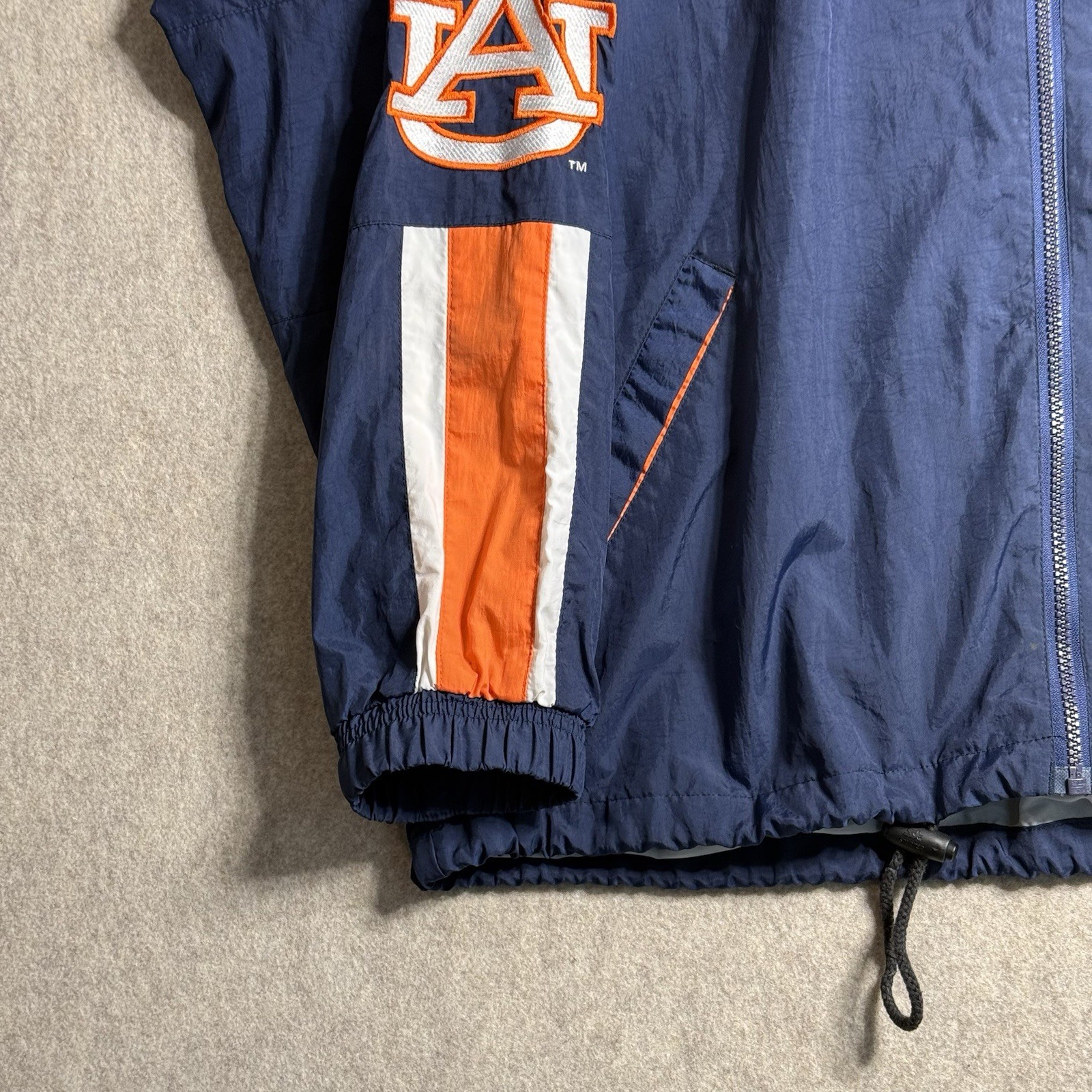 Auburn University Tigers Starter Jacket Men’s XL Windbreaker Full Zip Hong Kong