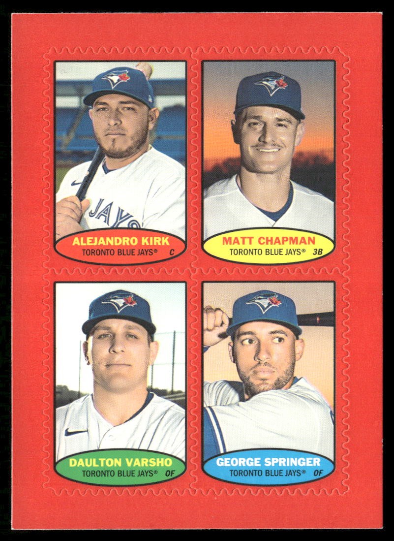 Toronto Blue Jays 2023 Topps Heritage Stamps Red #74S-53 / 74S-54 / 74S-55 / 74S