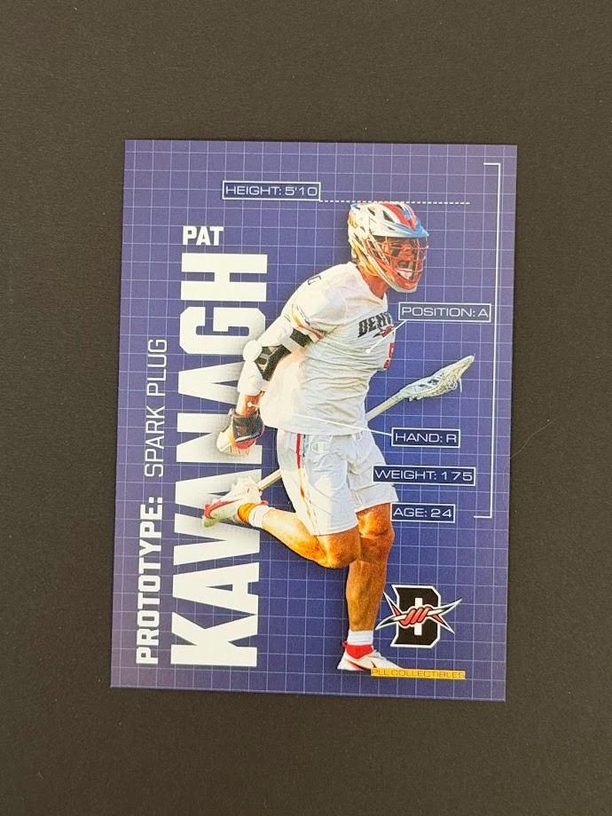 Pat Kavanagh 2025 PLL Collectibles Premier Lacrosse League Prototypes Insert