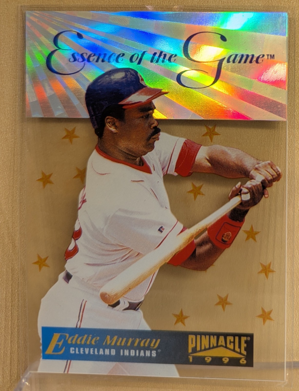 1996 Pinnacle ESSENCE OF THE GAME #17 Eddie Murray RARE HOLOFOIL ACETATE INSERT