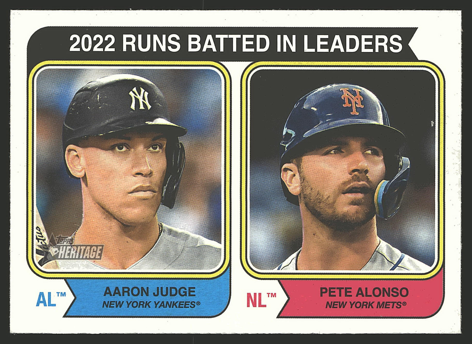2023 Topps Heritage #203 Aaron Judge Pete Alonso