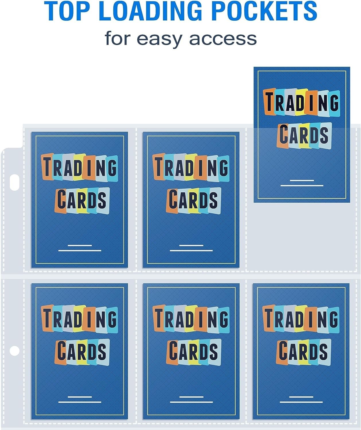 Acid-Free Trading Card Sleeves – 400 Page Holder Sheets