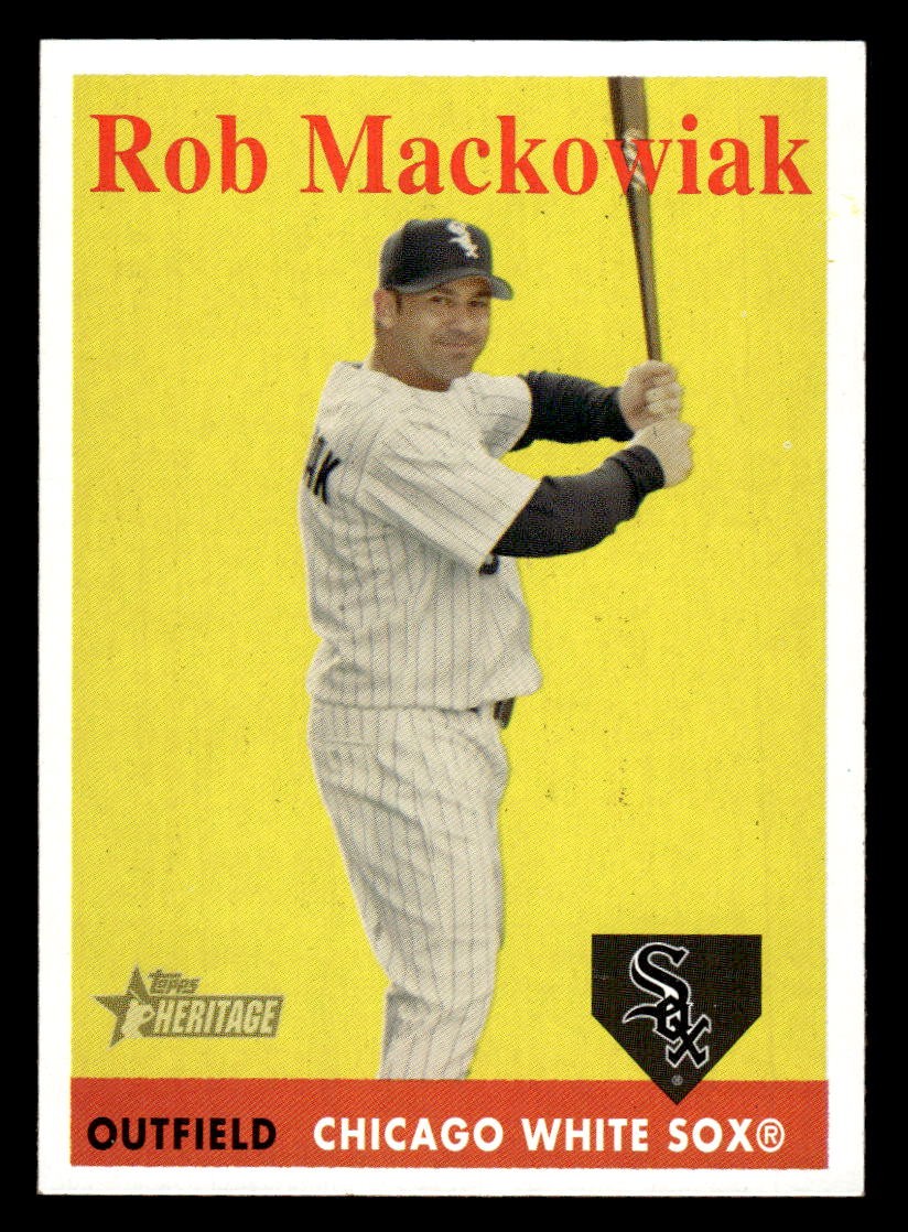 2007 Topps Heritage #11 Rob Mackowiak Card Chicago White Sox
