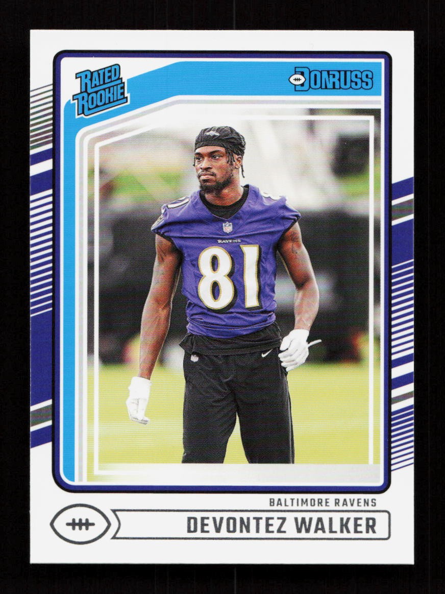 2024 Panini America, Inc. DONRUSS FOOTBALL DEVONTEZ WALKER #345 BALTIMORE