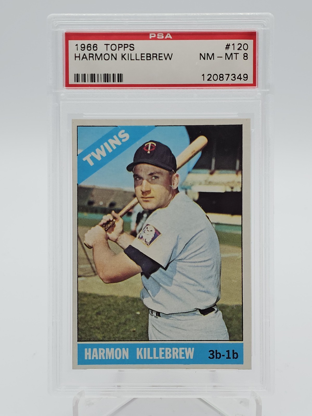 HARMON KILLEBREW 1966 TOPPS BASEBALL #120 PSA 8 Q7113