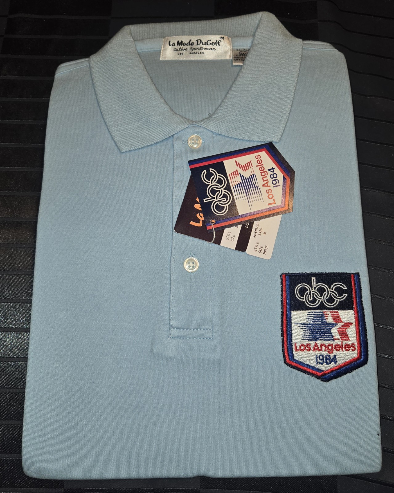 Vintage ABC LOS ANGELES SUMMER OLYMPICS Games Los Angeles 1984 Polo Size M NOS