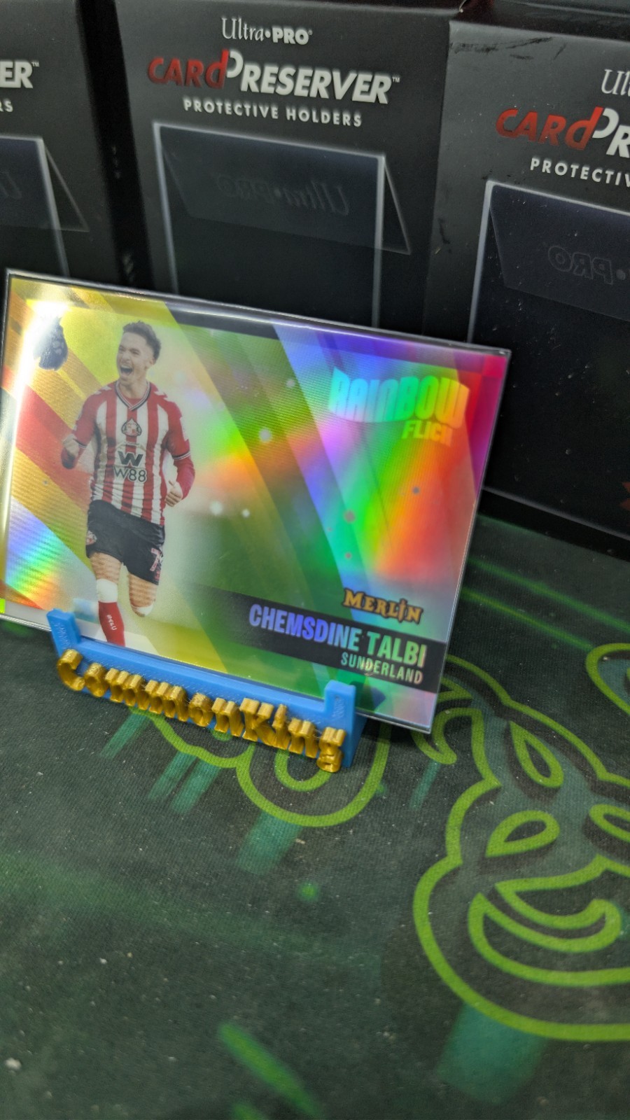 Chemsdine Talbi 2026 Topps Merlin Premier League Rainbow Flick SSP SUNDERLAND