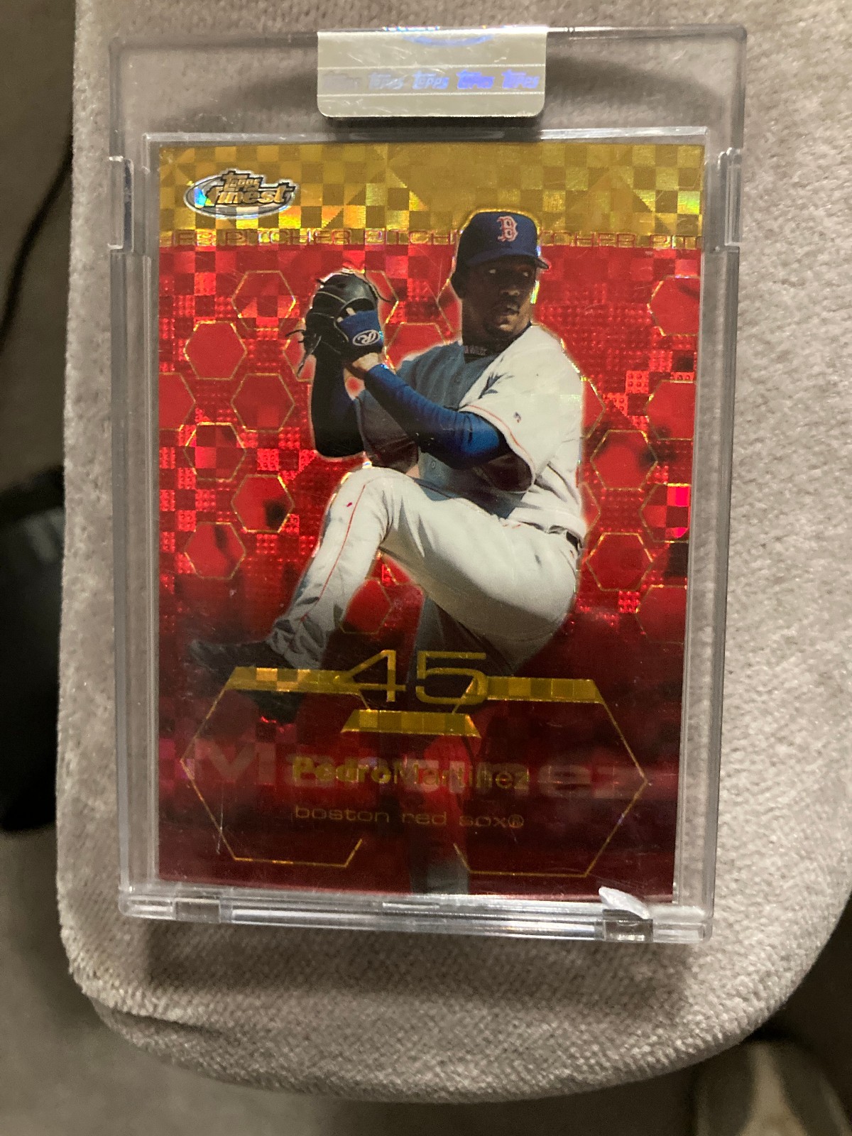 Pedro MARTINEZ 2003 Topps Finest Gold X-Fractor /199 Red Sox HOF Uncirculated
