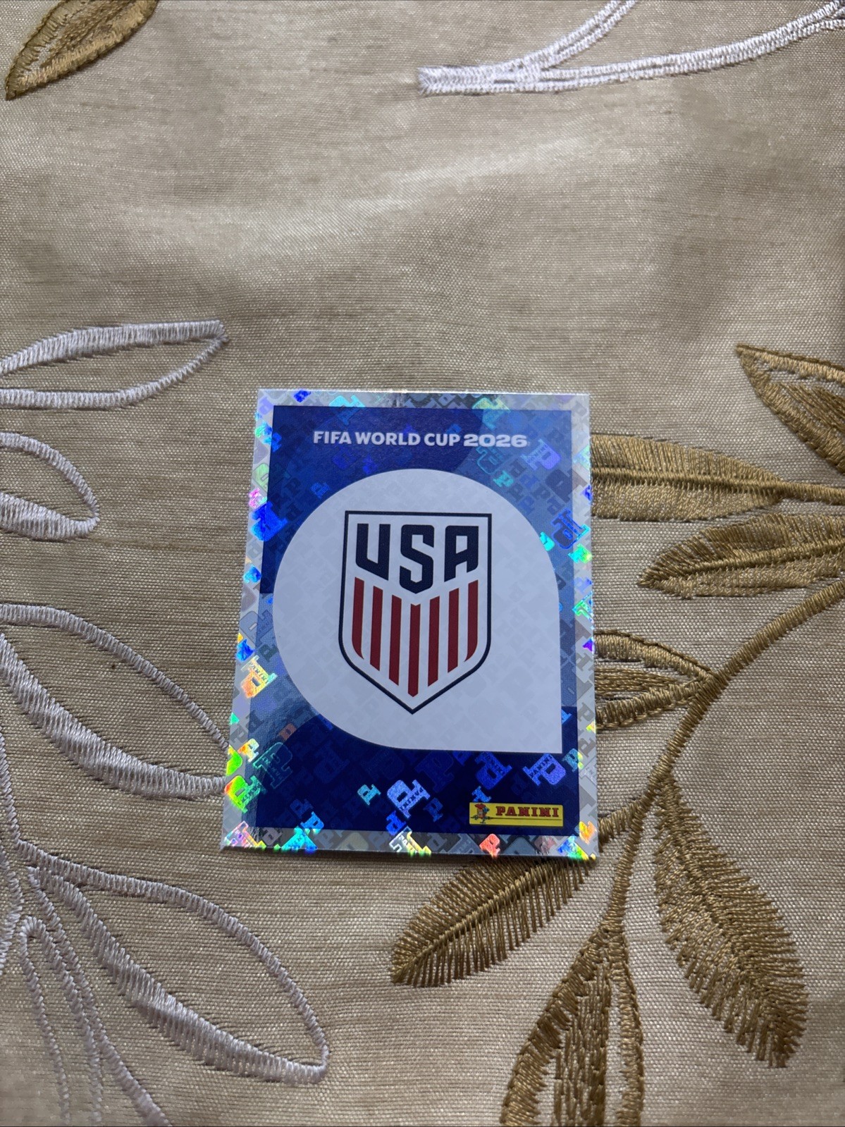 Panini FIFA World Cup 2026 Sticker USA 1 USA Crest Club Badge Logo