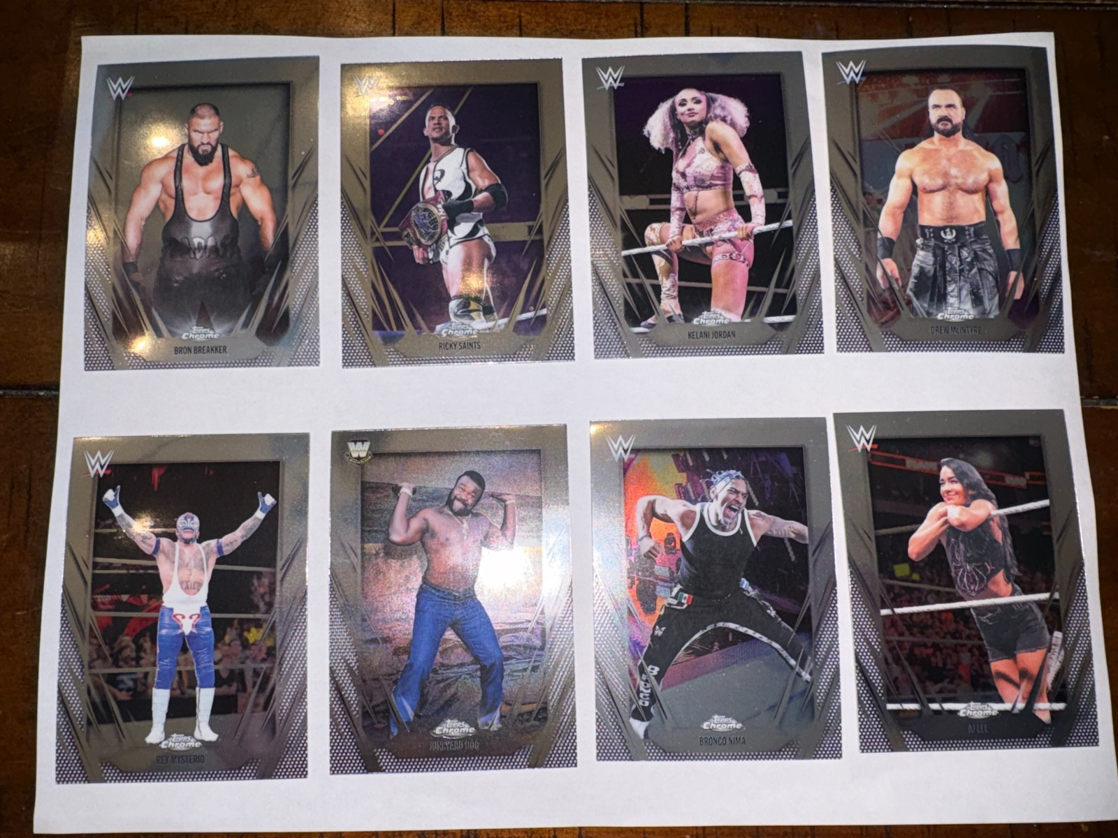 2026 TOPPS CHROME WWE BASE WRESTLING CARDS YOU CHOOSE DISCOUNTS FOR MULT WWF NXT