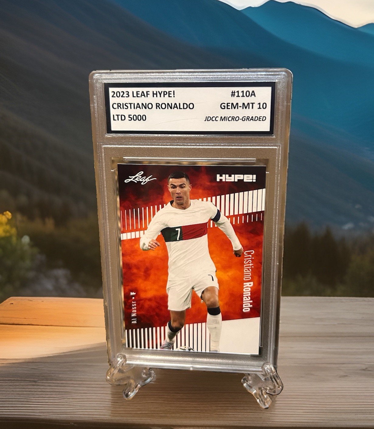 CRISTIANO RONALDO 2023 LEAF HYPE! Special Release GRADED GEM-MT 10 #110A