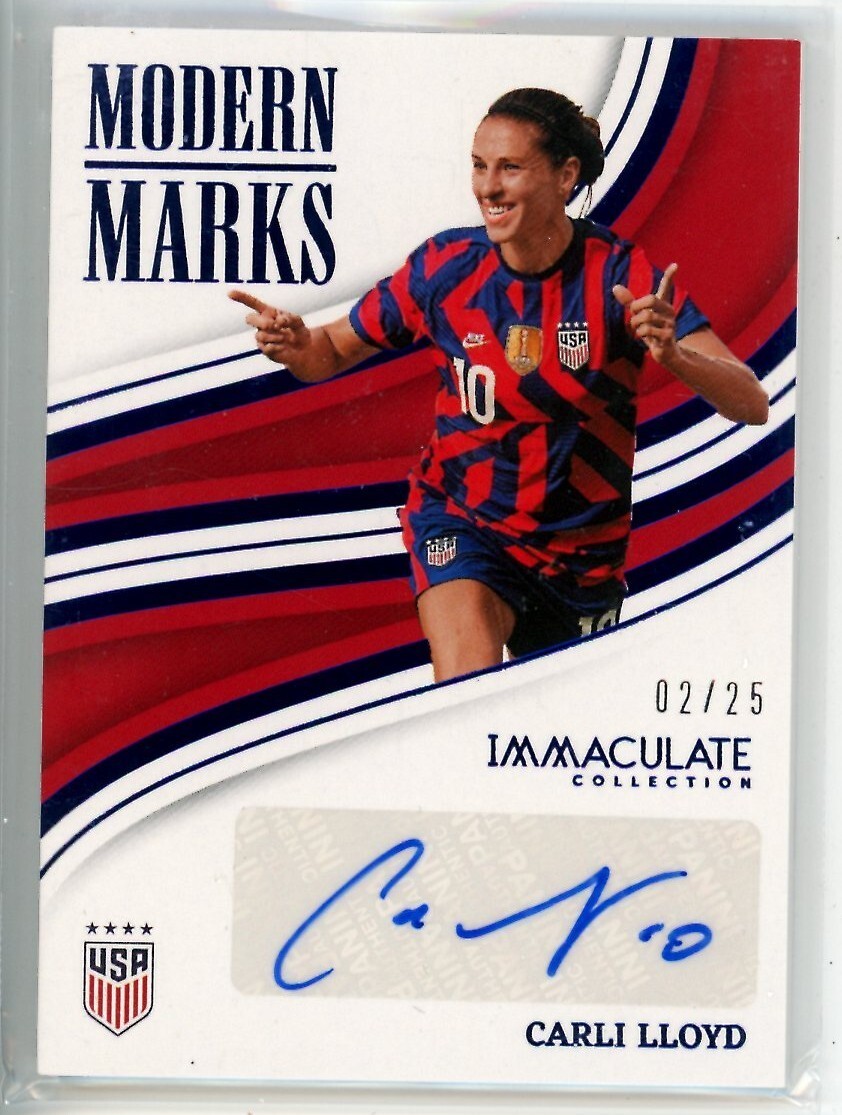 Carli Lloyd 2023-24 Panini Immaculate Auto Modern Marks #MM-CL USWNT #02/25
