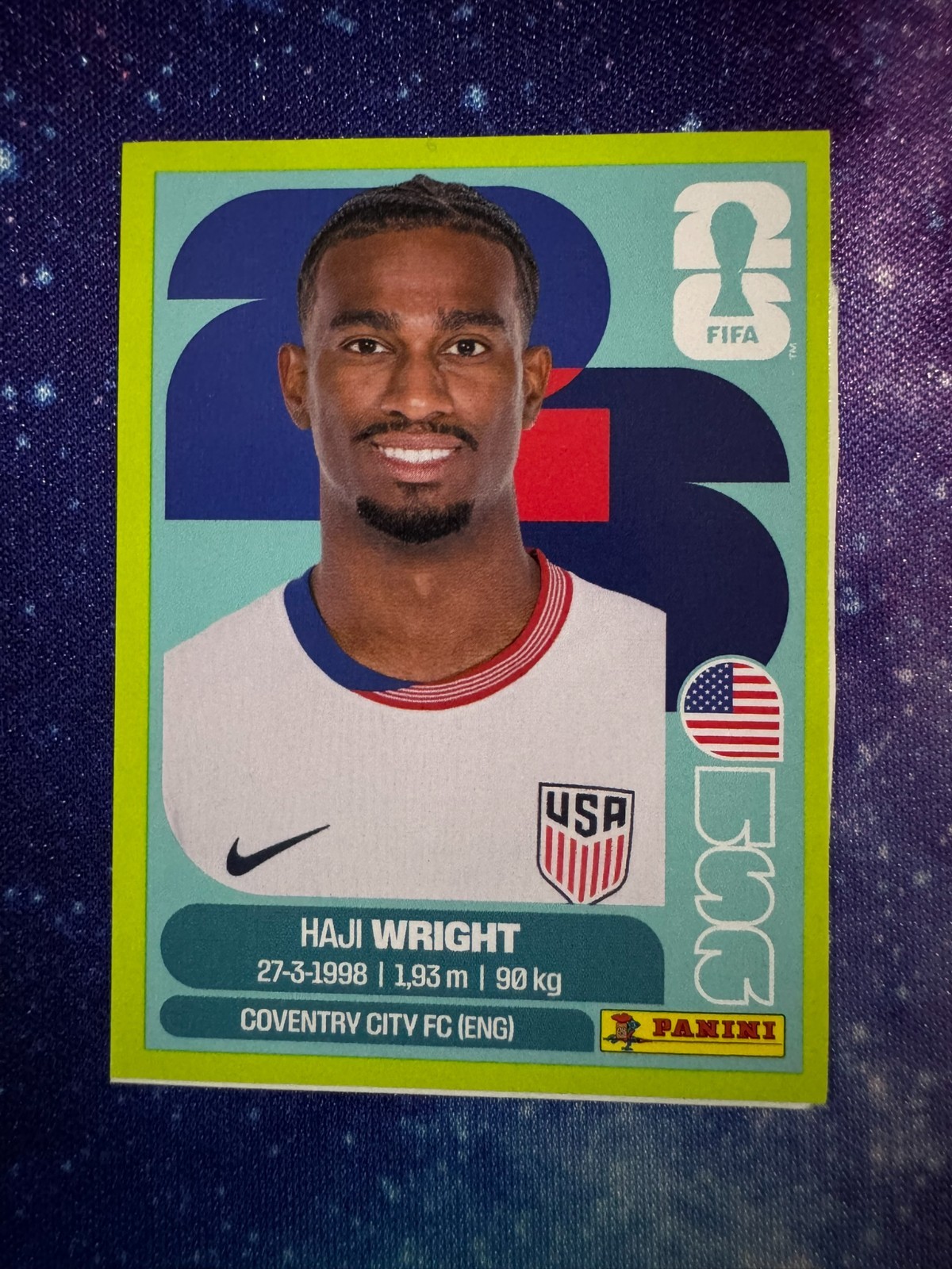 2026 Panini FIFA World Cup Stickers USA#1 – USA#20 – Pick Your Stickers