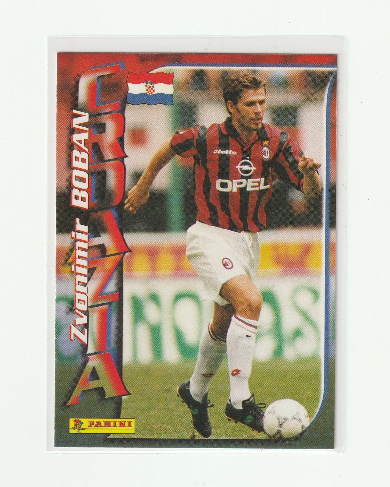 1998 PANINI MONDIALI ’98 GLI AVVERSARI [ ZVONIMIR BOBAN ] AC MILAN / CROATIA