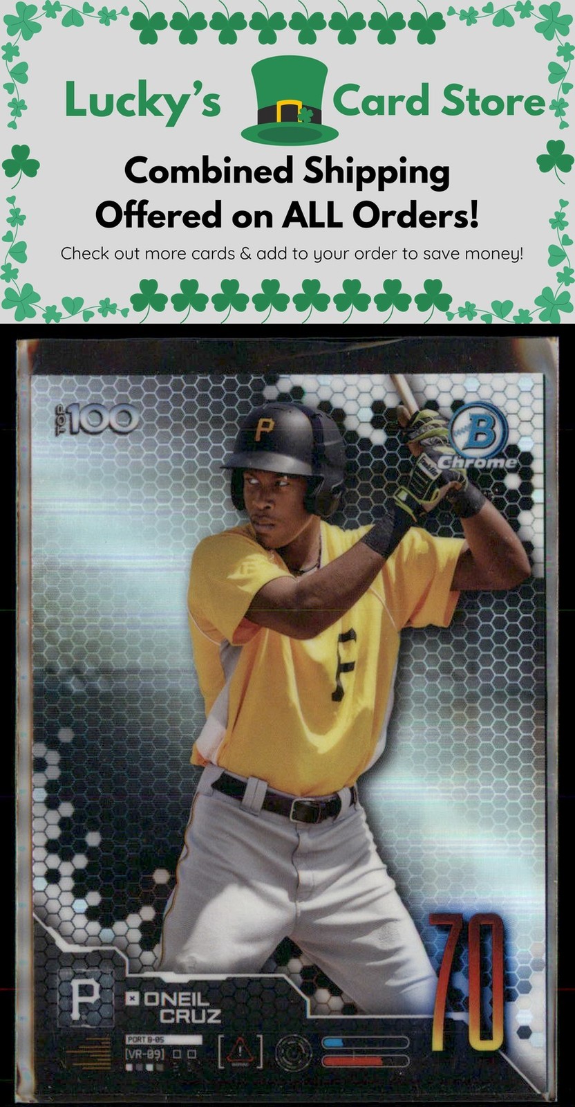 2019 Bowman #BTP-70 Oneil Cruz Bowman Scouts’ Top 100