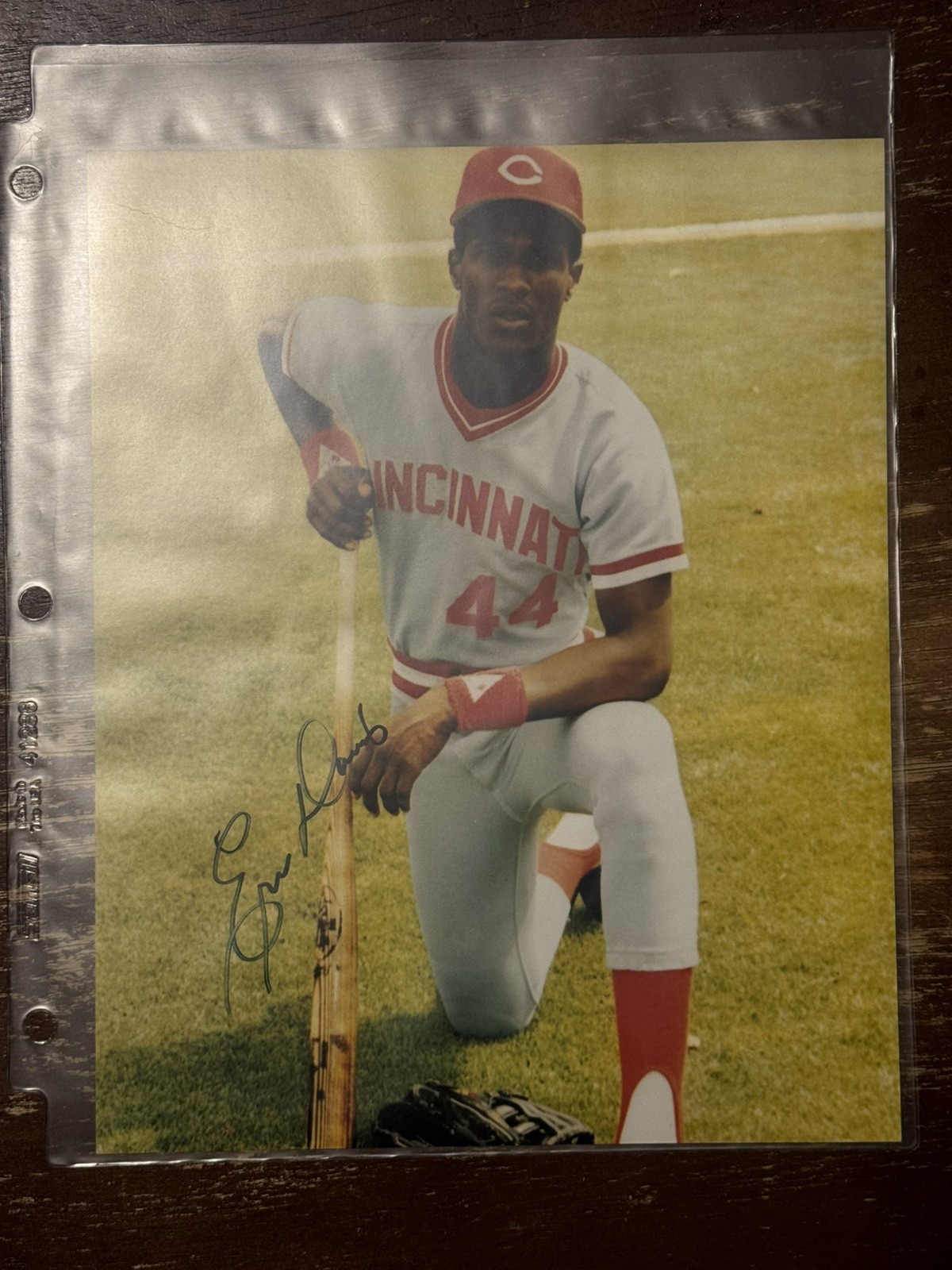 Eric Davis Cincinnati Reds Autograph Signed 8×10 Photo Auto