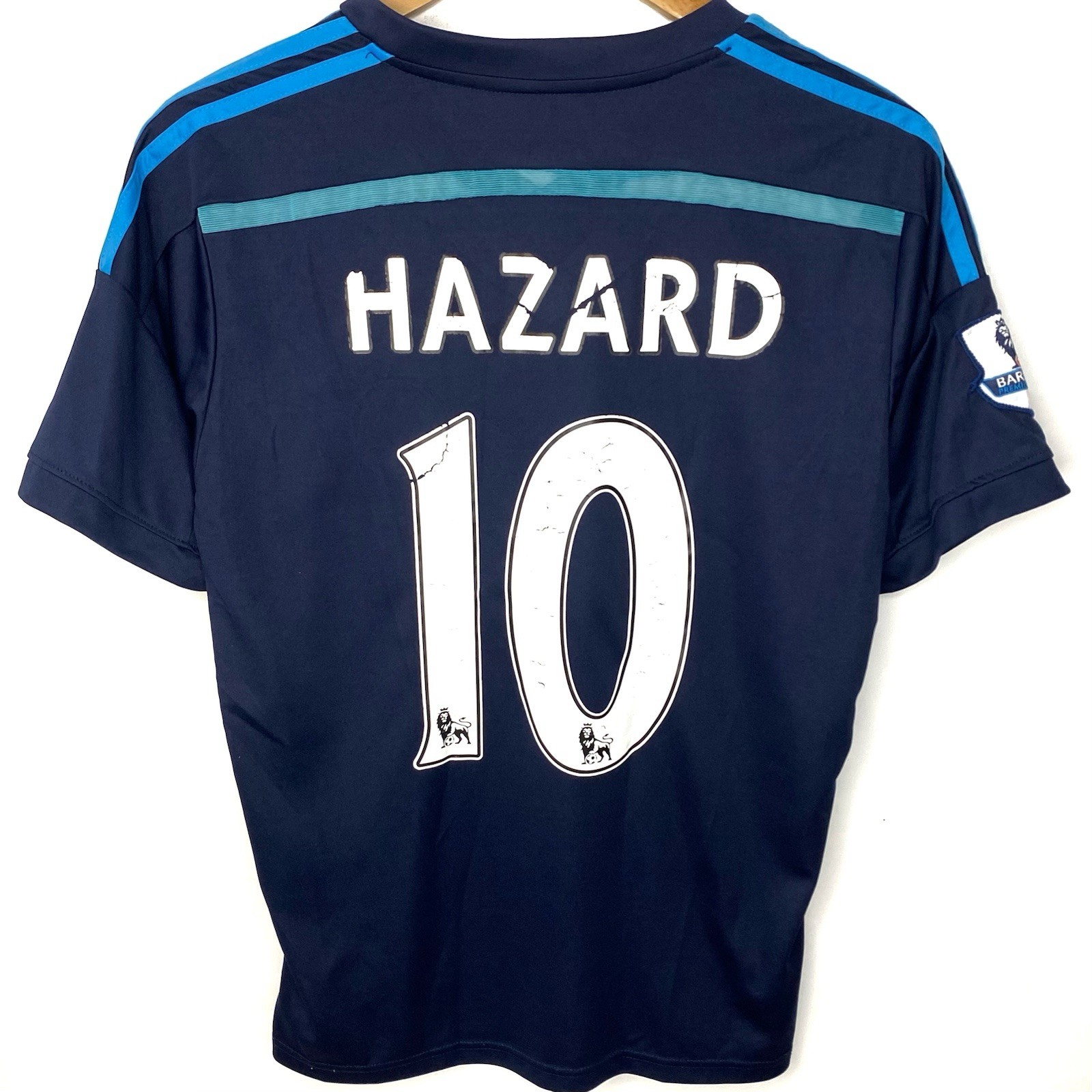 Adidas Chelsea FC Eden Hazard #10 2014/15 Navy Football Soccer Third Jersey S