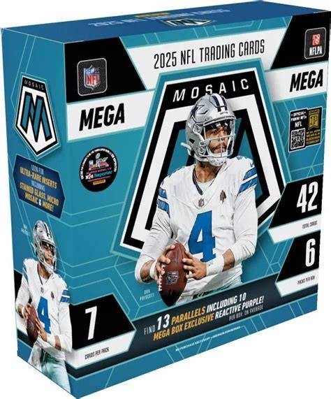 2025 Panini Mosaic Football Factory Sealed Mega Box IN HAND SHIPS NOW