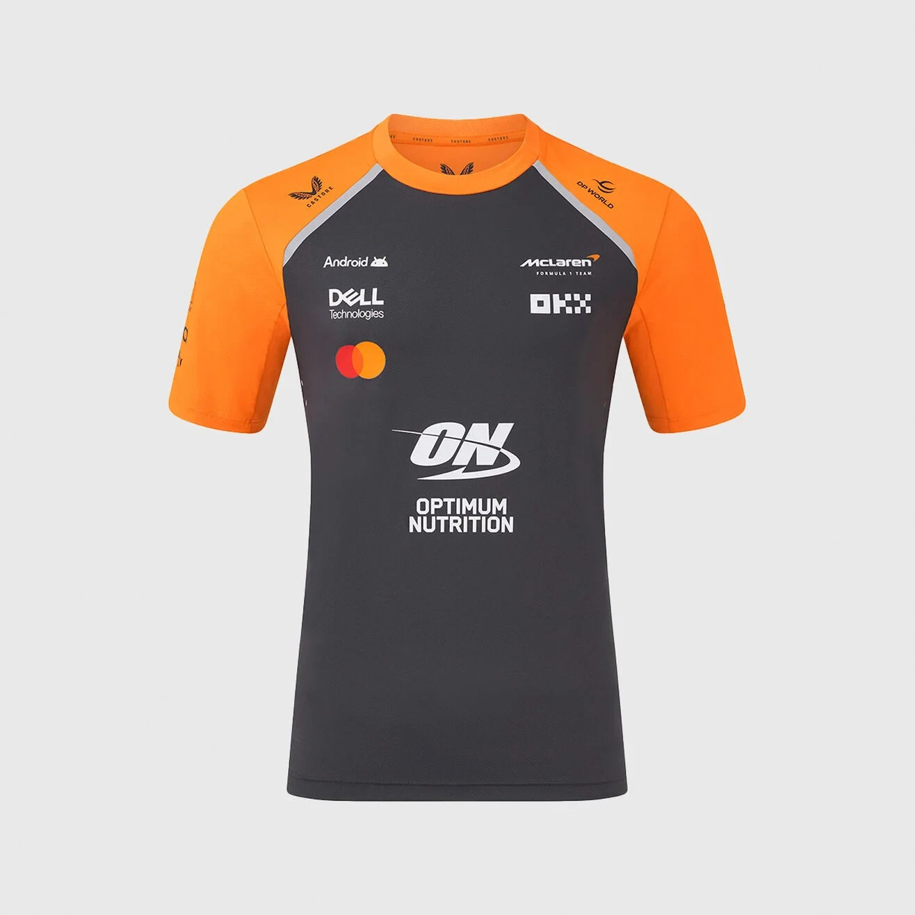 Castore McLaren Formula 1 Team Shirt Gray/Orange Size M