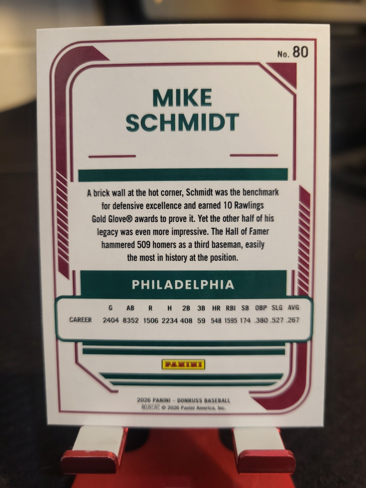 2026 Donruss – Mike Schmidt #80