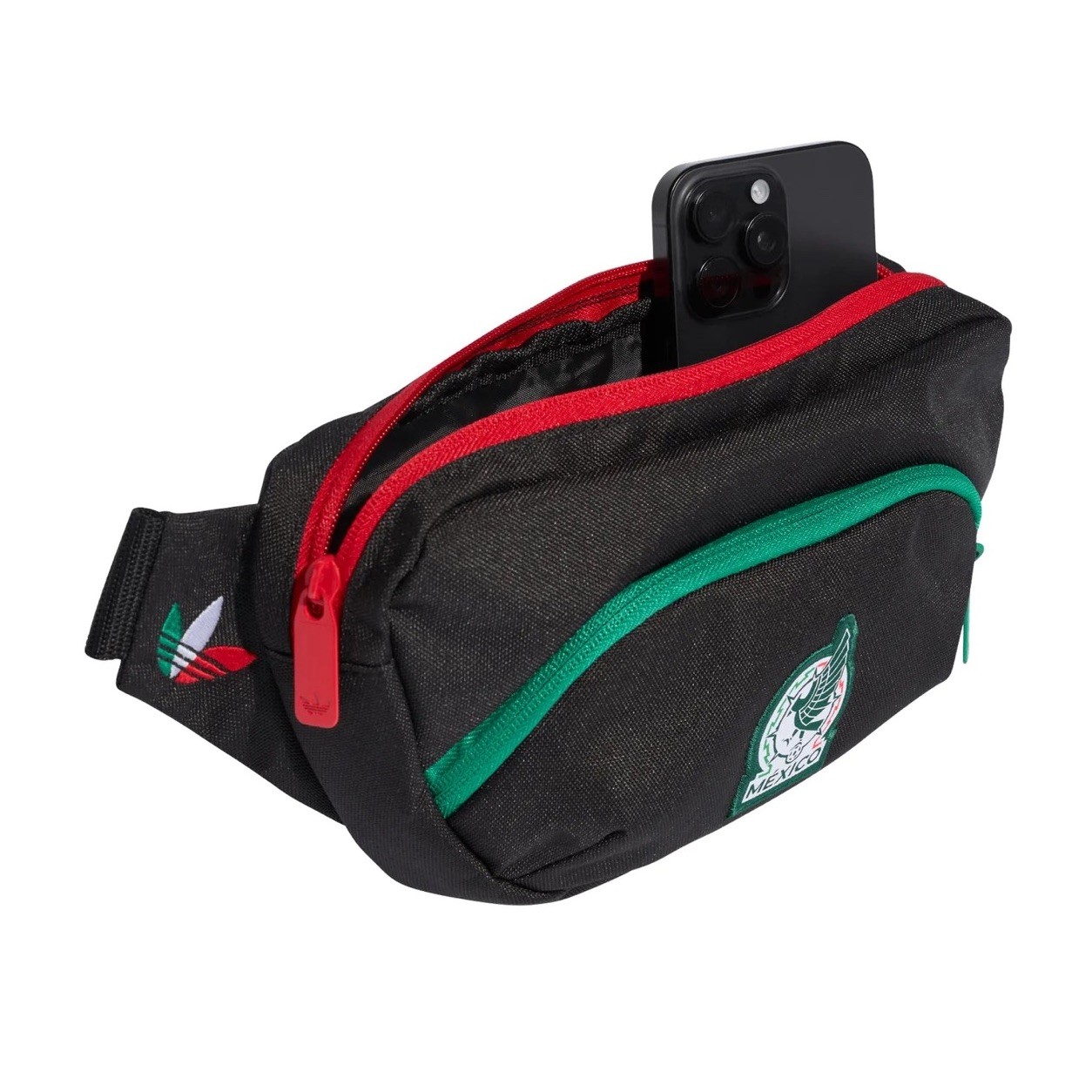 New Adidas Mexico National Team FMF 2026 Fanny Pack Waist Bag Black KD1768