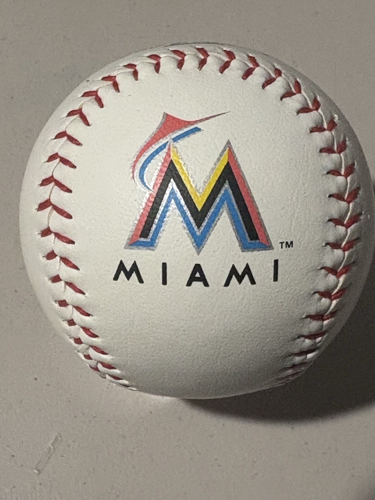 2017 Rawlings Official MLB Baseball w/ Miami Marlins Logo Robert Manfred