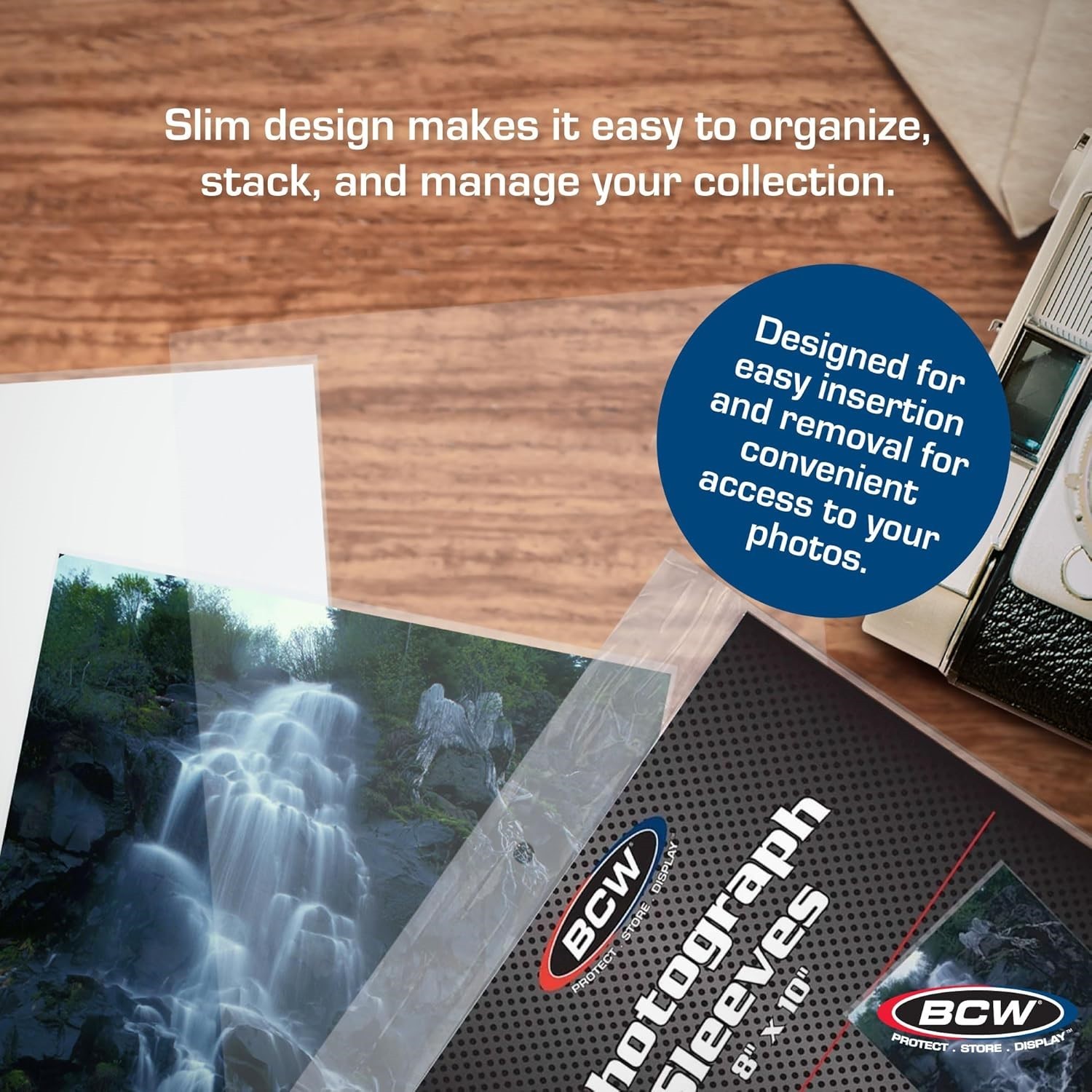 BCW 8×10 Photo Sleeves 100 Soft Poly Protectors 2 Mil Acid Free Safe Storage