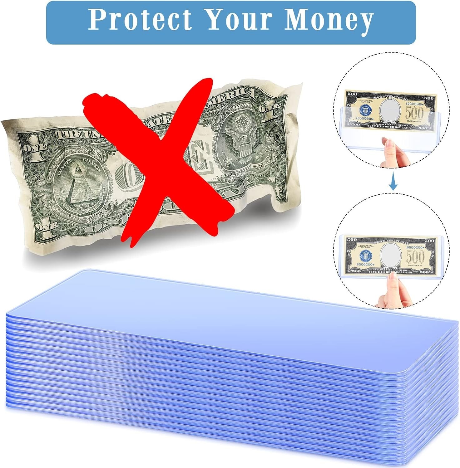 Waterproof Dollar Bill Protectors