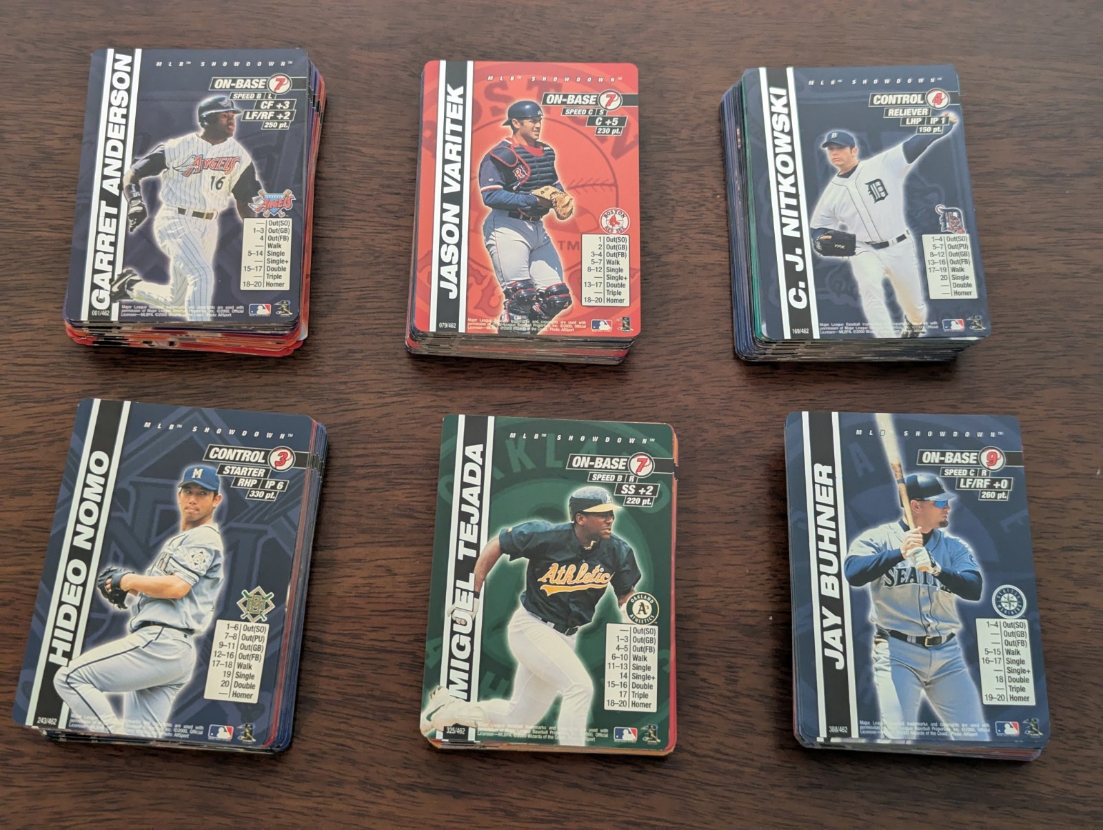 Huge MLB Showdown 2000 Lot — 322 Base, 53 Strategy, No Duplicates
