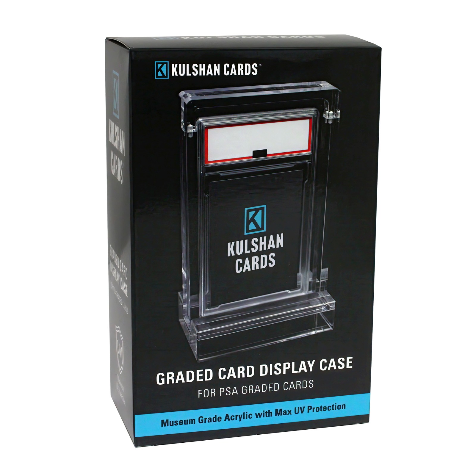 Premium PSA/CGC Graded Card Acrylic Display Case with Stand – UV Protection