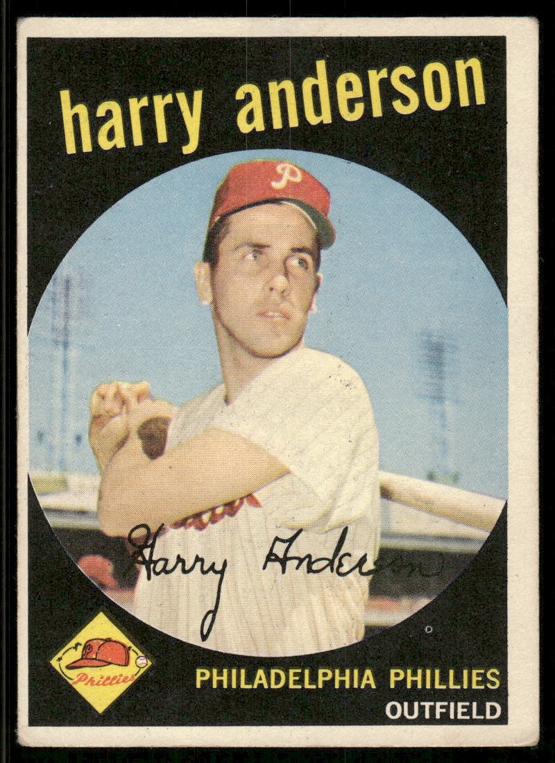 1959 Topps Harry Anderson #85 Philadelphia Phillies